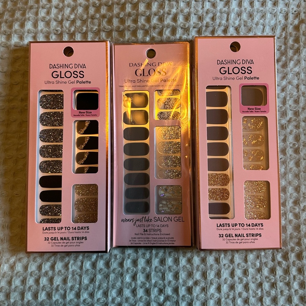 Dashing Diva Gloss Palette - set of 3 - sparkle